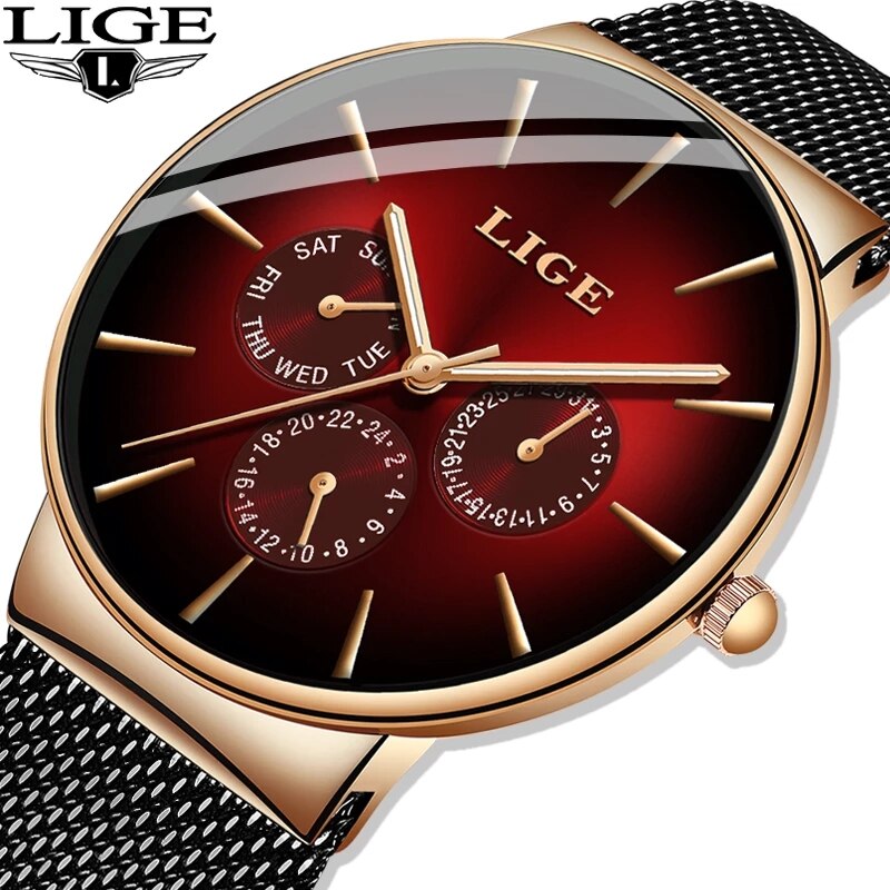 Luxury Watch Top 10 - Nieuwe LIGE Mode Mens Horloges Top