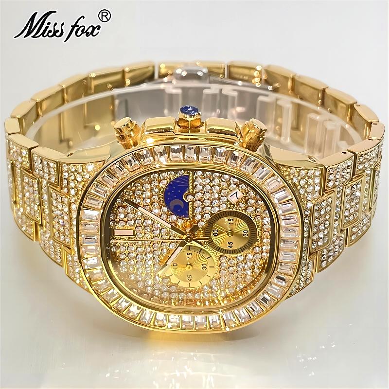 Luxury Watch Iceberg - MISSFOX Luxe Gouden Horloges Mannen Mode