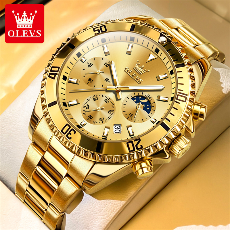 Olevs Horloge Heren Topmerk Lu - Luxury Watch Maker recensie en prijs