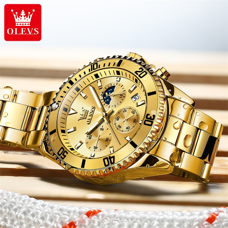 Olevs Horloge Heren Topmerk Lu - Luxury Watch Maker recensie en prijs
