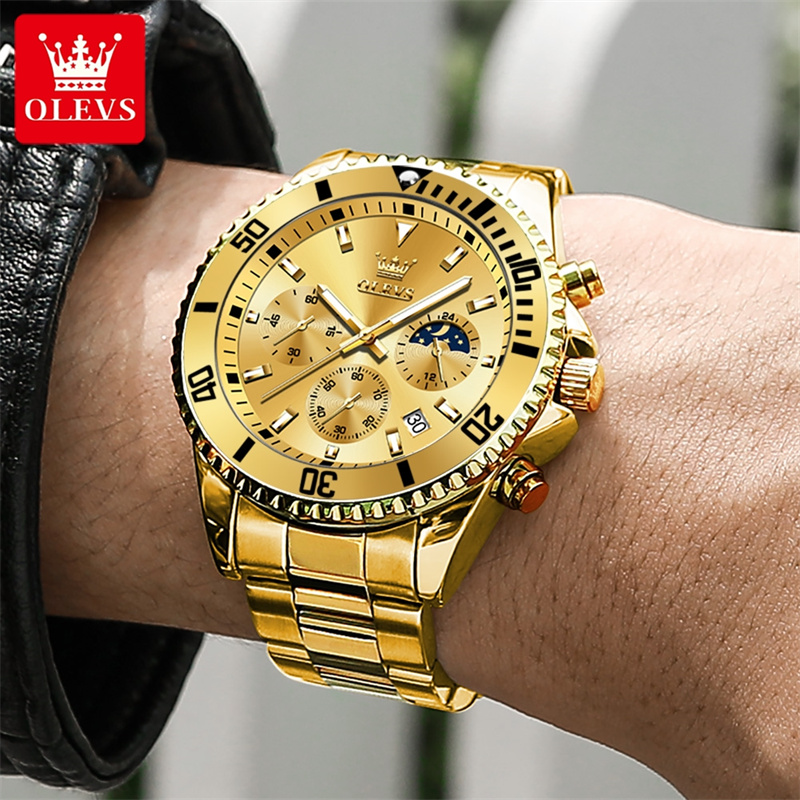 Olevs Horloge Heren Topmerk Lu - Luxury Watch Maker recensie en prijs